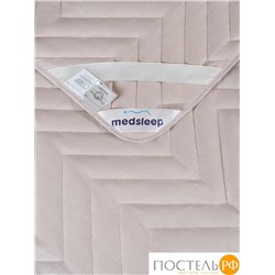 MedSleep ARIES Стеганый Hаматрасник 160х200, 1пр, хлопок/шерсть/микровол. 200 гр/м2