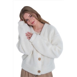 Кардиган КОРОТКИЙ ТЕДДИ ваниль