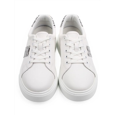 03-YC523-3 WHITE Полуботинки спортивные женские (натуральная кожа)