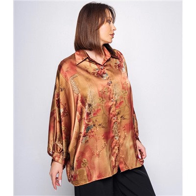 Блуза #КТ1936 (2)-2, тёмно-бежевый