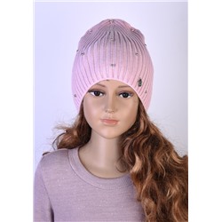 36 Шапка "бусинки"  одинарная Светло-розовый/шт