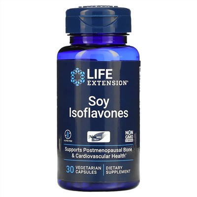 Life Extension, соевые изофлавоны, 135 мг, 30 вегетарианских капсул