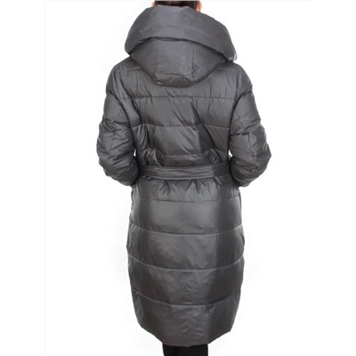 2237 DARK GRAY Пальто женское зимнее AKIDSEFRS (200 гр. холлофайбера)