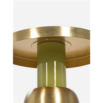 Столик кофейный «Авокадо», 40×40×53 см, с золотой сферой