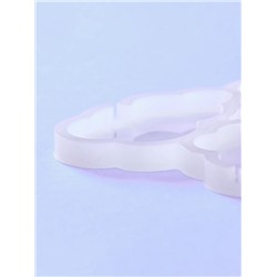 Форма для леденцов «Облачка», силикон, 15×10.5×0.7 см, 5 ячеек, белая