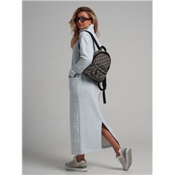 978 Платье "Меланж/голубой"