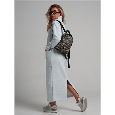 978 Платье "Меланж/голубой"