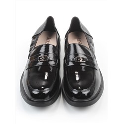 03-DEB103-3 BLACK Лоферы женские (натуральная кожа)