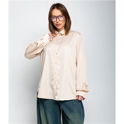 Рубашка #ОКТ085005, кремовый