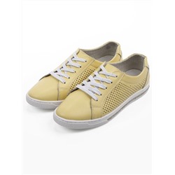 03-XH26-5 YELLOW Полуботинки летние женские (натуральная кожа)