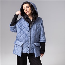 Куртка на синтепоне, След вдохновения (голубая)