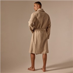 Халат вафельный мужской SL HOME: Waffle «Саббиа», размер M, хлопок 100%, коричневый