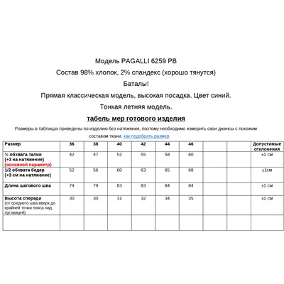 Джинсы мужские PAGALEE 6259