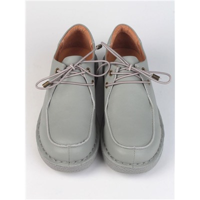01-D7583-2 GRAY Ботинки демисезонные женские (натуральная кожа)