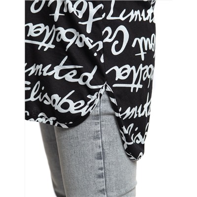 445 Туника "Буквы на черном"