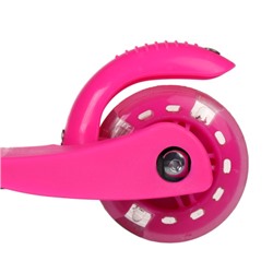 Самокат трехколесный от 2-х лет Yeenot Kids GT4105, до 30кг, вес 1,8кг, свет. колёса PU 110мм ABEC7, розовый, БК/уп10/ АКЦИЯ!