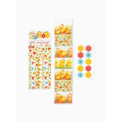 Пасхальный набор для украшения яиц «Цыплята»: плёнка, наклейки, подставка