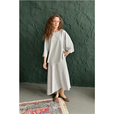 Блузка женская  ASY105/01/Серый меланж