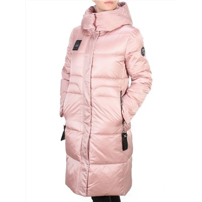 9110 PINK Пальто зимнее женское FLOWERROVE (200 гр. холлофайбера)