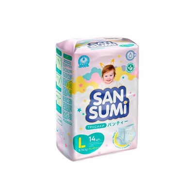 Трусики-подгузники, размер L (9-14 kg) «Sansumi», 548 г