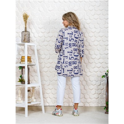 445 Туника "Буквы на песочном"