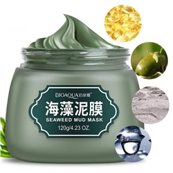 МАСКА ДЛЯ ЛИЦА BIOAQUA ОЧИЩАЮЩАЯ ГРЯЗЕВАЯ С ВОДОРОСЛЯМИ SEAWEED