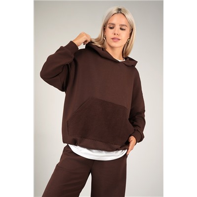 Женский костюм оверсайз из футера Happyfox