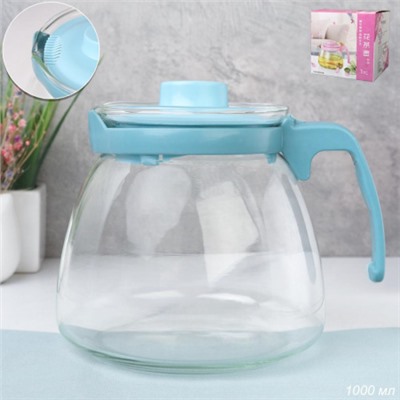 Чайник заварочный 1000 мл / RS-BD010blue /уп 48/