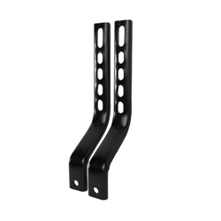 Комплект опорных колес с кронштейнами универсальный 12"-20" пластиковые колеса Белый 2шт/ HF-007-WH / уп 30
