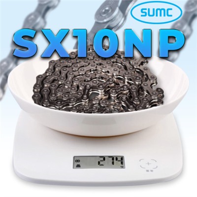 Велосипедная цепь SUMC 10 speed SX10NP 1/2"x11/128" 116L ГОСТ 30442-97 ISO 9633 /уп 50/