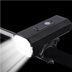 Фонарь передний COMIRON "FARA" корп алюминий IPX5; свет: 4*T6 LED, max. 1800lm аккум 5200mAh Type-c USB индикатор заряда POWER BANK 7 режимов/уп 60/50