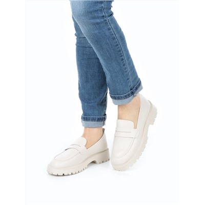 03-XR183/2 BEIGE Лоферы женские (натуральная и искусственная кожа)