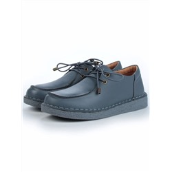 01-D7583-3 BLUE Ботинки демисезонные женские (натуральная кожа)