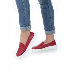 03-ZL-8501 DK. RED Полуботинки женские (натуральная кожа)