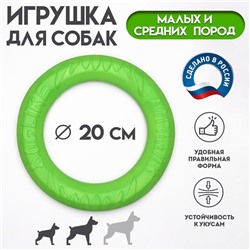Кольцо "ДогЛайк" D-2614 , 8-мигранное, малое, 20 см, зеленое