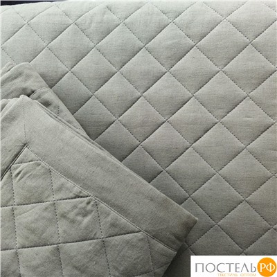 Покрывало HAMPTON 35% лён,35%тенсель,30% хлопок olive (оливковый) 240X260, 50х70 (2шт.) CASUAL AVENUE / Lappartement