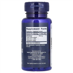 Life Extension, CoffeeGenic, экстракт зеленого кофе 90 овощных капсул