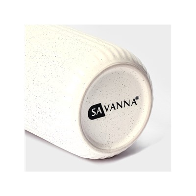 Набор для ванной SAVANNA «Шарм», 3 предмета, дозатор для мыла, стакан, мыльница