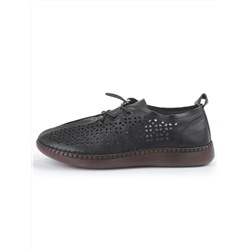 03-5005-1 BLACK Полуботинки женские летние (натуральная кожа)
