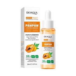 Выравнивающая сыворотка для лица с экстрактом папайи и витамином С BIOAQUA Pawpaw, 30 мл.