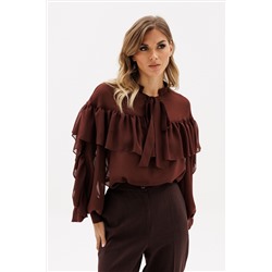 Блуза EOLA 2935 шоколад