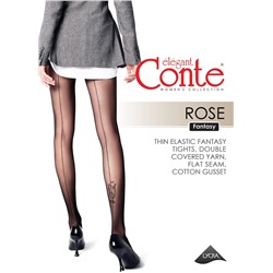 CONTE ROSE Колготки с имитацией шва и рисунком
