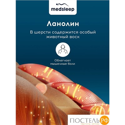 MedSleep SONORA Одеяло Зимнее 175х200, 1пр, хлопок/шерсть/микровол.; 400 гр./м2