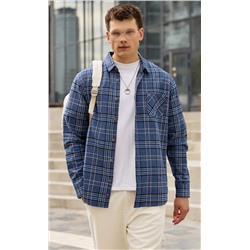 Рубашка F521-0460 grey