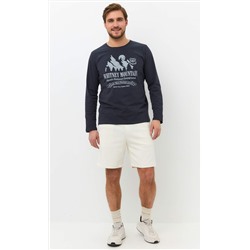 Лонгслив мужской с принтом F111-1001-332 темно-серый