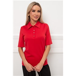 Блуза трикотажная красного цвета Вербена №1