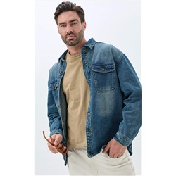 Куртка джинс F611-1282 m.blue