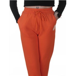2619 ORANGE Брюки спортивные утепленные женские (85% хлопок, 10% полиэстер, 5% спандекс)