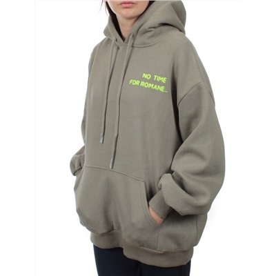 2620 GREEN Худи женское (95% хлопок, 5% спандекс)