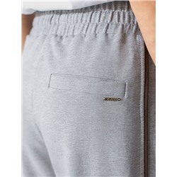 Прямые брюки с лампасами из эластичного футера двухнитки без начеса